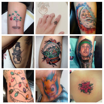 10 Holly Jolly Tattoos to Declare your Undying Love for Christmas via SHUGGILIPPO.com